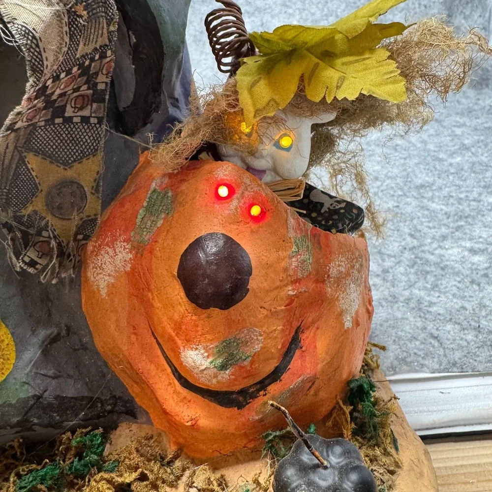 Vtg Halloween Motion Activated Witch Sounds Lights Movement RARE SWC 18